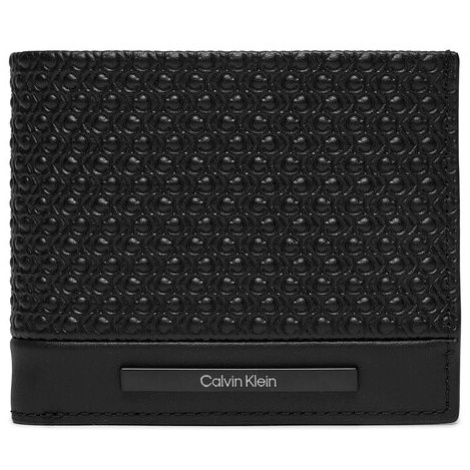 Calvin Klein Veľká pánska peňaženka Modern Bar Bifold 6Cc W/Bill K50K511374 Čierna