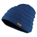 Bontis Detská čiapka s vypleteným pruhovaným vzorom - Kráľovská modrá