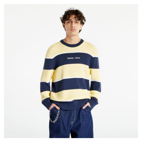 TOMMY JEANS Relaxed Bold Stripe Pullover Twilight Navy/ Multi Tommy Hilfiger