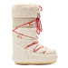 Dámske vysoké zimné topánky MOON BOOT MB ICON FAUX FUR BEADS-L002 CREAM