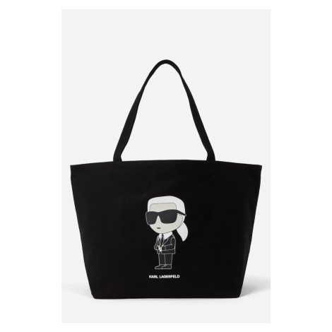 Taška Karl Lagerfeld K/Ikonik 2.0 Karl Canv Shopper Black