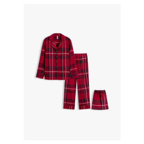 Tkané flanelové pyžamo bonprix