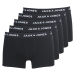 Jack & Jones  JACHUEY X 5  Boxerky Čierna