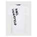 KARL LAGERFELD Tričko Crewneck 755065 521224 Biela Regular Fit