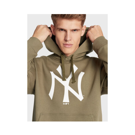 New Era Mikina New York Yankees Team Logo 11863698 Zelená Regular Fit