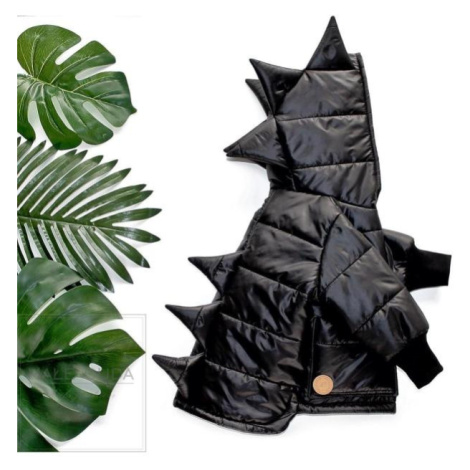 Prechodná bunda v tvare draka v čiernej farbe
