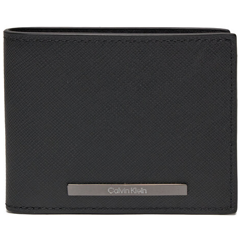 Calvin Klein Veľká pánska peňaženka Modern Bar Bifold 6Cc W/Bill K50K511672 Čierna