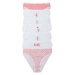 White and red women's cotton panties 7-pack