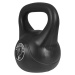 Gorilla Sports kettlebell činka, plast, černá, 16 kg