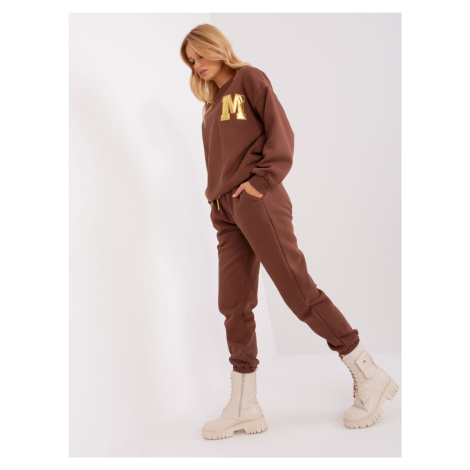 Women's Dark Brown Insulated Tracksuit