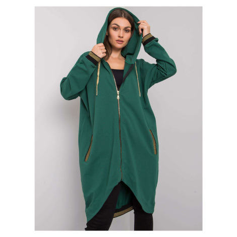 Dark green cotton hoodie