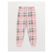 LC Waikiki LCW Kids Elastic Waist Plaid Girls Kids Pajamas Bottom