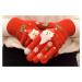 Dámske červené rukavice CHRISTMAS