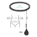 Masážní hula hoop HMS HHW11 PLUS SIZE se závažím černá