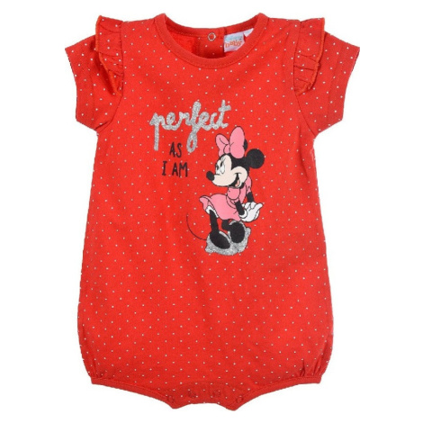 MINNIE MOUSE ČERVENÉ DIEVČENSKÉ BODY S BODKAMI