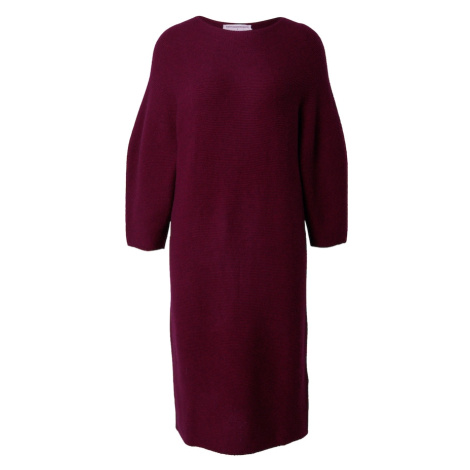 Pure Cashmere NYC Pletené šaty  burgundská