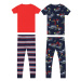 Carter's Pyžamo  námornícka modrá / sivá / červená / biela