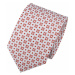 Pánska hodvábna kravata Hani Vano - červeno-biela