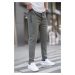 Madmext Khaki Zipper Detailed Men's Trousers 6520