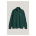 MIKINA GANT REG SHIELD HALF ZIP SWEAT TARTAN GREEN