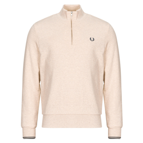 Fred Perry  HALF ZIP  Mikiny Béžová