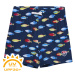 COLOR KIDS-Swim Shorts - AOP, goji berry Modrá