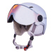 Dámska lyžiarska prilba so štítom BLIZZARD W2W Double Visor ski helmet, white matt, orange lens,