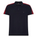 Tommy Hilfiger Polo tričko - FLAG OUTLINE TAPE SLIM POLO modré