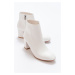 LuviShoes Alva Women's Boots with White Skin
