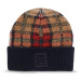 Tommy Hilfiger Čiapka Tommy Check Beanie AW0AW15315 Tmavomodrá