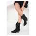 Soho Women's Black Suede Boots & Bootie 18629