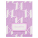 Bielo-fialová dámska vzorovaná kabelka KARL LAGERFELD Monogram Knit