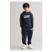 MIKINA GANT GANT ARCH SCRIPT HOODIE EVENING BLUE