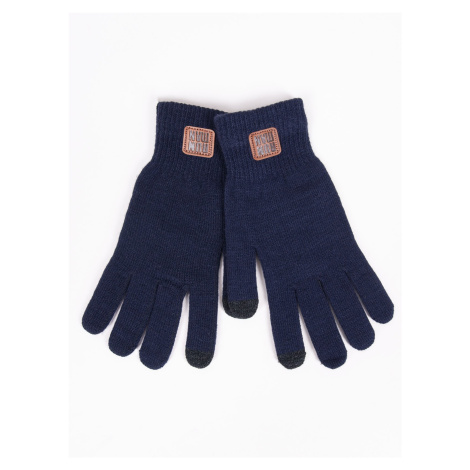 Yoclub Man's Men's Touchscreen Gloves RED-0219F-AA50-006 Navy Blue