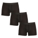 3PACK pánske boxerky Nedeto nadrozmer čierne (3NBX001)