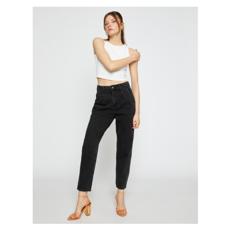 Koton Jeans Pants Loose Fit High Waist - Slouchy Jeans
