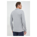 Bavlnené tričko s dlhým rukávom BOSS šedá farba, jednofarebné, 50468392