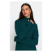 Trendyol Dark Green Sleeve Pearl Detailed Knitwear Sweater