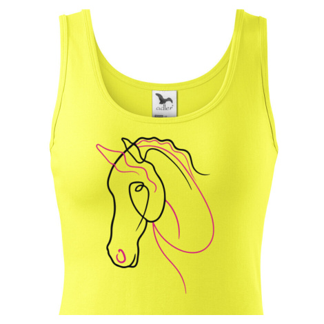 Dámské tričko - Silueta koňa