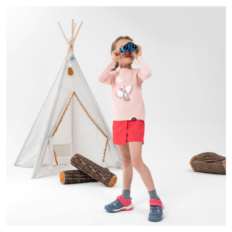Detská turistická šortková sukňa MH100 Kid 2 - 6 rokov ružová QUECHUA
