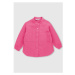Mušelínová ružová košeľa I LOVE MILK pre deti