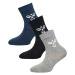 Hummel Športové ponožky 'Sutton'  námornícka modrá / sivá melírovaná / čierna / biela