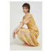 Šaty Billabong žltá farba, maxi, áčkový strih