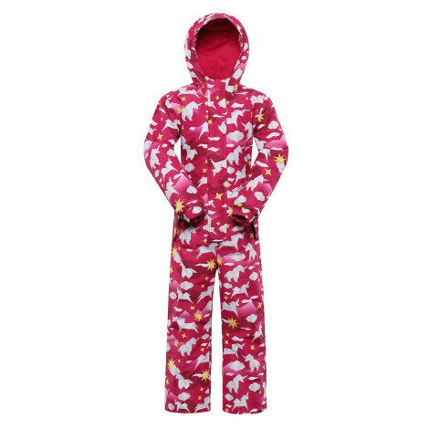 Children's overalls with ptx membrane ALPINE PRO ZEWEMO cabaret variant pb