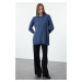 Trendyol Blue Braided Knitwear Sweater