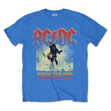 AC/DC tričko Blow Up Your Video Modrá
