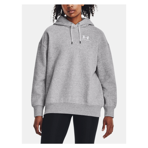 Sivá mikina Under Armour Essential Flc OS Hoodie