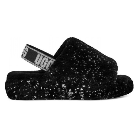 UGG  W fluff yeah metallic sparkle  Sandále Čierna