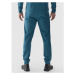 Pánske tréningové zateplené tepláky 4F TROUSERS FNK-WAW24TFTRM682-46M-TEAL MELANGE