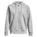 Under Armour RIVAL FLEECE FZ HOODIE Dámska mikina, sivá, veľkosť